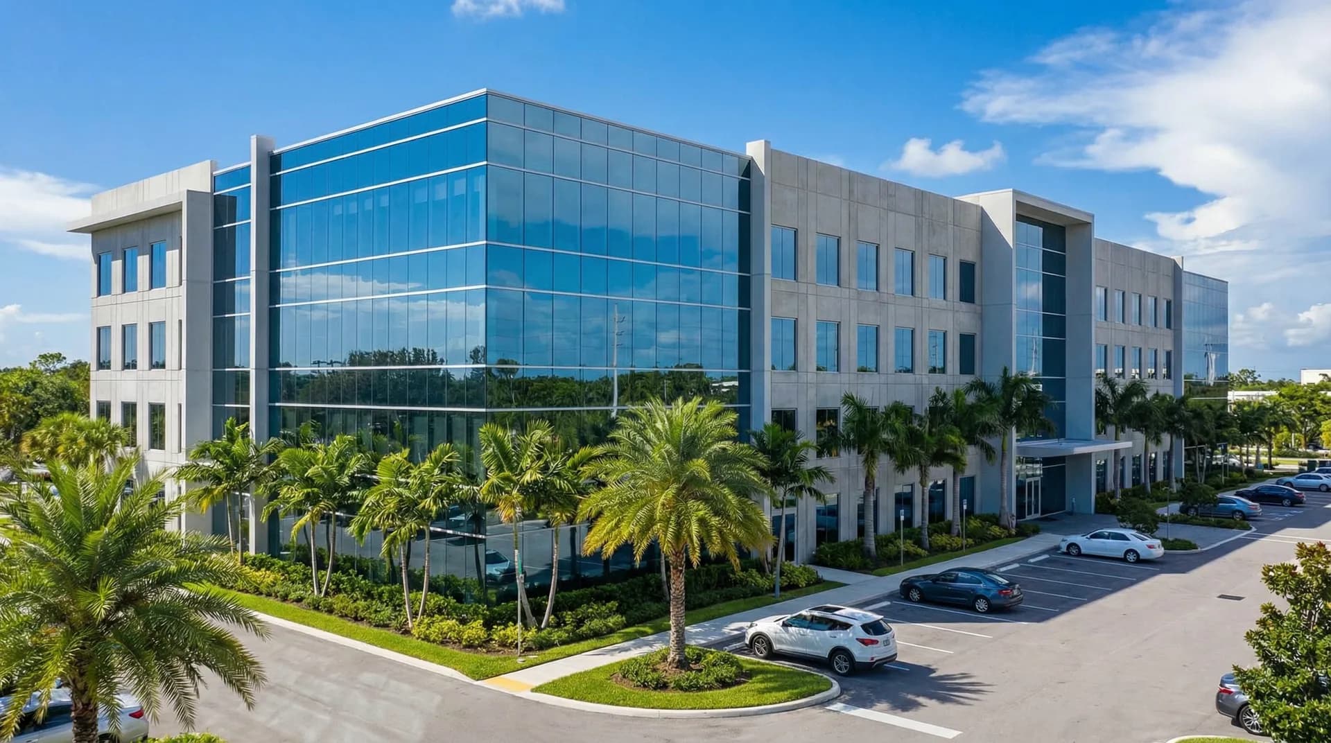 Modern warehouse and commercial property building in Florida