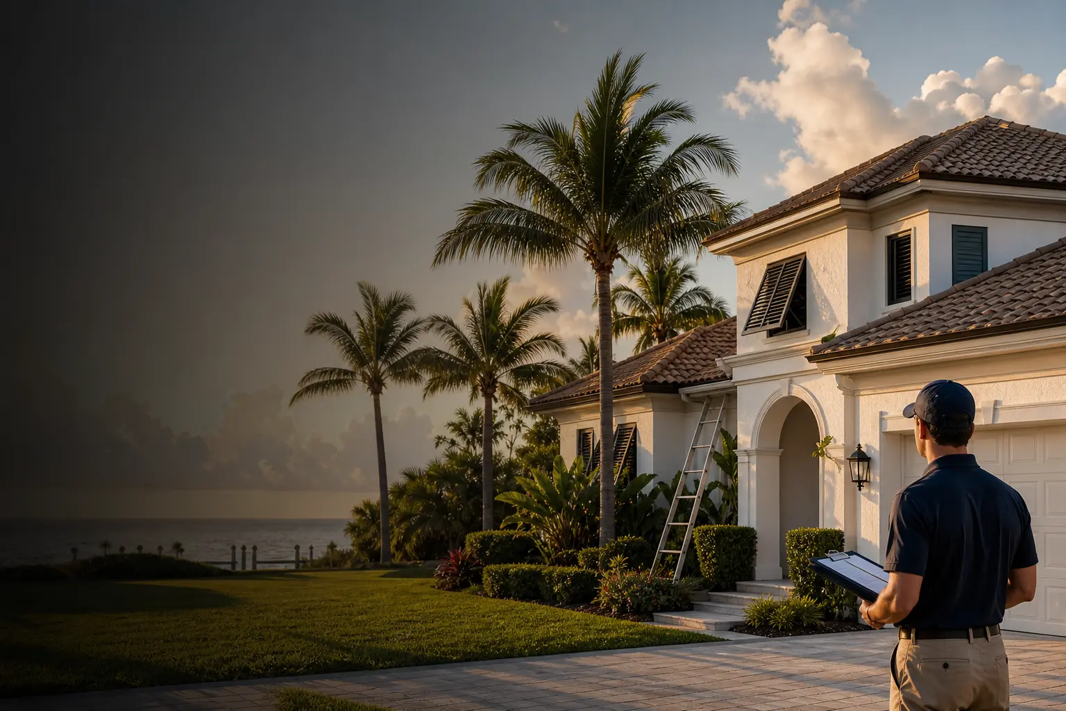 Florida home and roof details for a guide about why home insurance is expensive