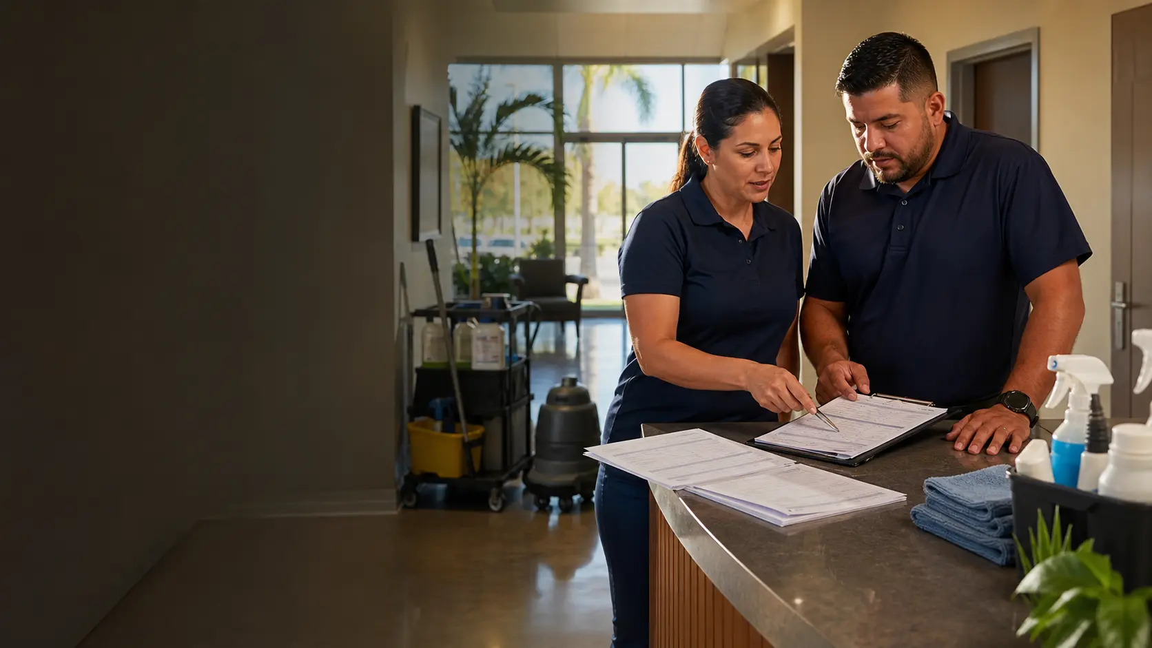 Florida janitorial and commercial cleaning insurance for office cleaning crews, contracts, bonds, workers compensation, and liability