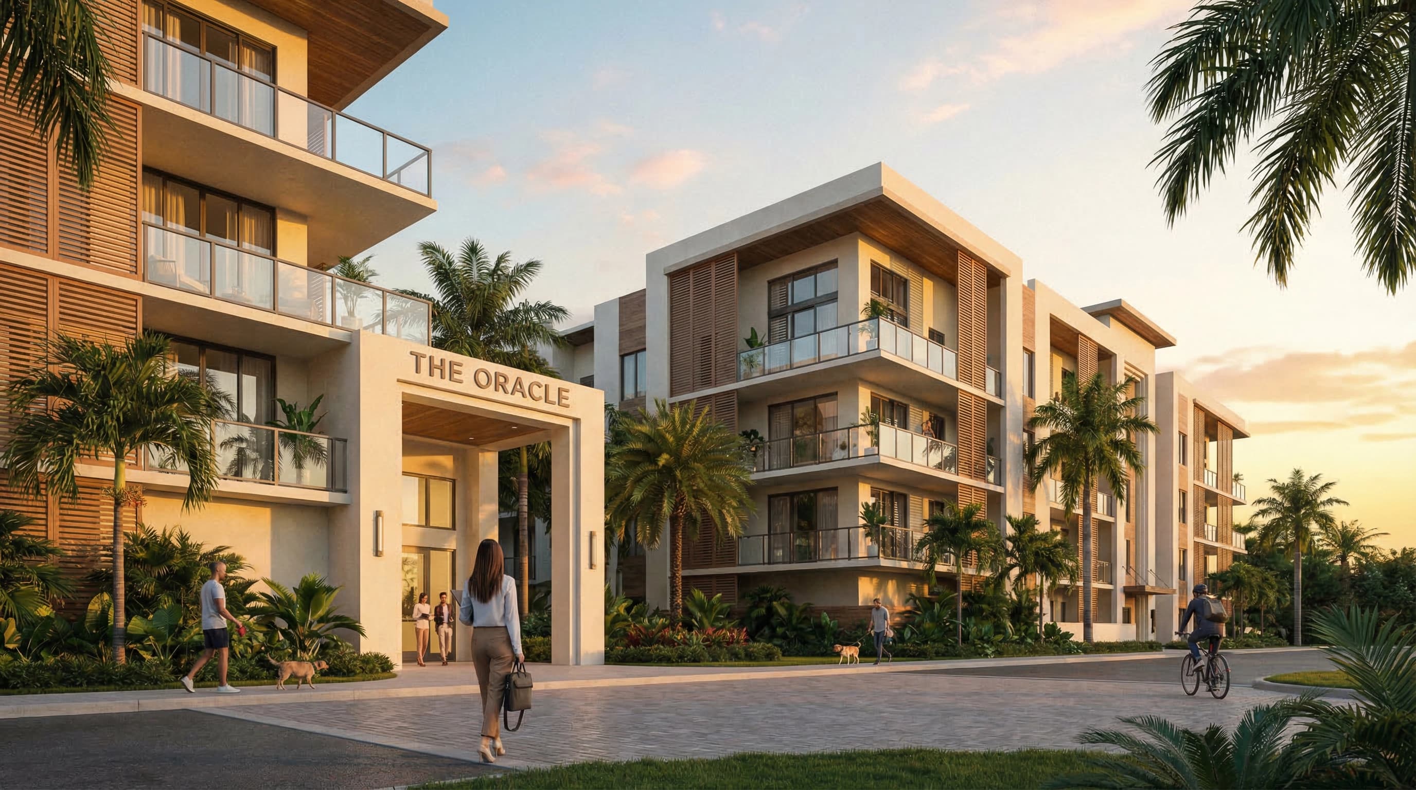 Modern Florida apartment complex