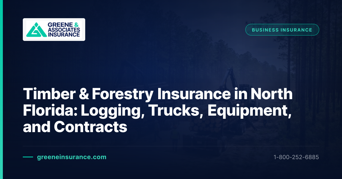 Timber & Forestry Insurance in North Florida: Logging, Trucks ...