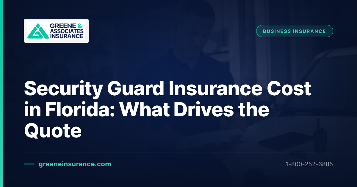 Security Guard Insurance Cost in Florida: What Drives the Quote ...