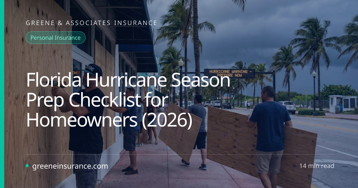Florida Hurricane Season Prep Checklist for Homeowners (2026) | Greene ...
